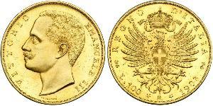 100 Lira 意大利王國 (1861-1946) 金 Vittorio Emanuele III (1869 - 1947)