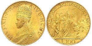 100 Lira 教皇国 (754 - 1870) 金 