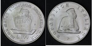 100 Lira 意大利 銀 