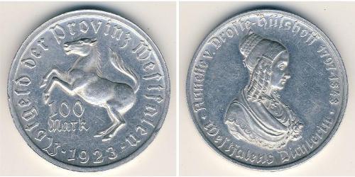100 Mark Deutschland Aluminium 