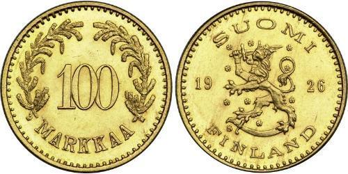 100 Mark Finlande (1917 - ) Or 