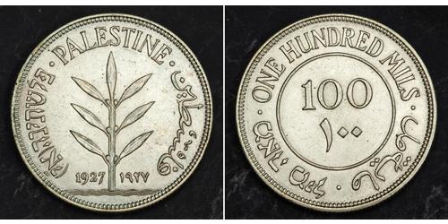 100 Mill Palestine Argent 