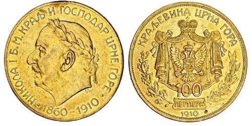 100 Perper  Montenegro Oro 
