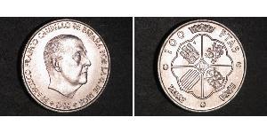 100 Peseta Espagne franquiste (1936 - 1975) Argent Francisco Franco(1892 – 1975)