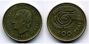 100 Peseta Kingdom of Spain (1976 - ) Bronze/Aluminium Juan Carlos I of Spain (1938 - )