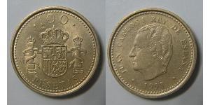 100 Peseta Kingdom of Spain (1976 - ) Bronze/Aluminium Juan Carlos I of Spain (1938 - )