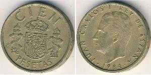 100 Peseta Kingdom of Spain (1976 - ) Bronze/Aluminium Juan Carlos I of Spain (1938 - )