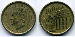 100 Peseta Reino de España (1976 - ) Bronze/Aluminium Juan Carlos I (1938 - )