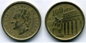 100 Peseta Reino de España (1976 - ) Bronze/Aluminium Juan Carlos I (1938 - )