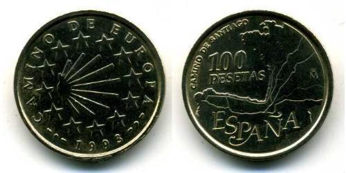 100 Peseta Reino de España (1976 - ) Bronze/Aluminium 