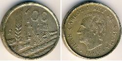 100 Peseta Reino de España (1976 - ) Kupfer/Nickel Juan Carlos I (1938 - )