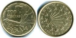 100 Peseta Reino de España (1976 - ) Latón 