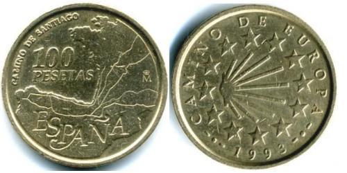100 Peseta Reino de España (1976 - ) Latón 