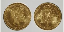 100 Peseta Kingdom of Spain (1874 - 1931) Or Alfonso XIII of Spain (1886 - 1941)