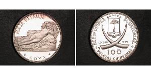 100 Peseta Equatorial Guinea Plata 