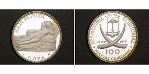 100 Peseta Equatorial Guinea Plata 