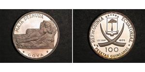 100 Peseta Equatorial Guinea Plata 
