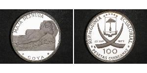 100 Peseta Equatorial Guinea Plata 