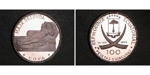 100 Peseta Equatorial Guinea Plata 