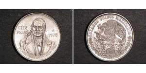 100 Peso Second Federal Republic of Mexico (1846 - 1863) Argent 