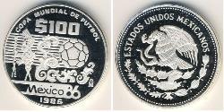 100 Peso Messico (1867 - ) Argento 
