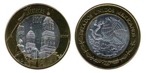 100 Peso México (1867 - ) Bimetal 