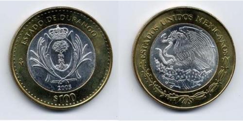 100 Peso México (1867 - ) Bimetal 