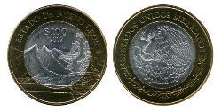 100 Peso United Mexican States (1867 - ) Bimetal 