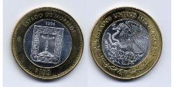 100 Peso United Mexican States (1867 - ) Bimetal 