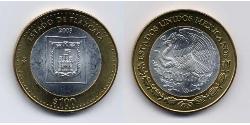 100 Peso United Mexican States (1867 - ) Bimetal 