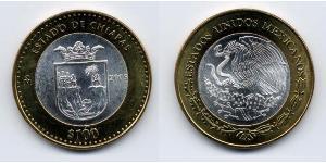 100 Peso United Mexican States (1867 - ) Bimetal 