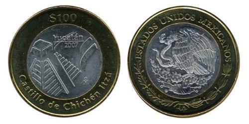 100 Peso United Mexican States (1867 - ) Bimetal 