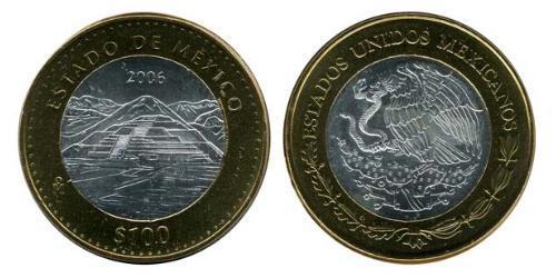100 Peso United Mexican States (1867 - ) Bimetal 