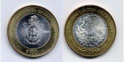 100 Peso 墨西哥 Bimetal 