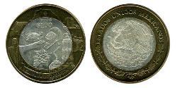 100 Peso 墨西哥 Bimetal 