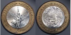 100 Peso 墨西哥 Bimetal 