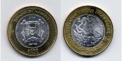 100 Peso 墨西哥 Bimetal 