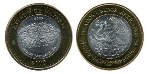 100 Peso 墨西哥 Bimetal 