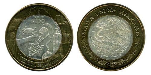 100 Peso 墨西哥 Bimetal 