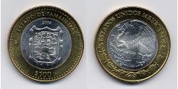 100 Peso Mexiko (1867 - ) Bimetall 