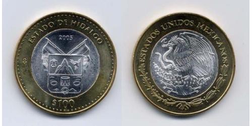 100 Peso Mexiko (1867 - ) Bimetall 