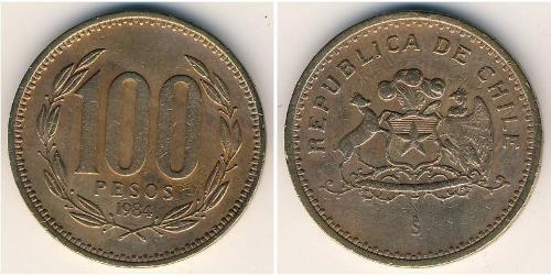 100 Peso Chile Bronze 