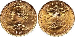 100 Peso Chile Gold 