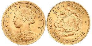 100 Peso Cile Oro 