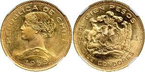 100 Peso Cile Oro 