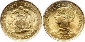 100 Peso Cile Oro 