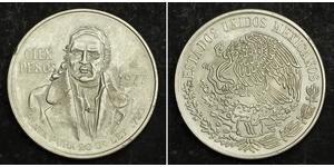 100 Peso Estados Unidos Mexicanos (1846 - 1863) Plata 