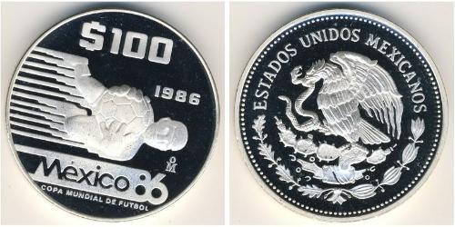 100 Peso Mexiko (1867 - ) Silber 