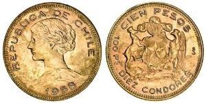 100 Peso 智利 金 