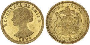 100 Peso 智利 金 